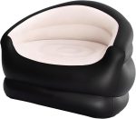 Inflatable Couch Outdoor Air Sofa,Blow Up Couches Lazy Sofa for Camping, Single Size