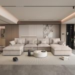 Modular Sectional Sofa for Living Room, Down Filled 160" U Shaped Couch with Ottoman,Modern 6 Seater Convertible Couches,All Covers Washable&Replaceable